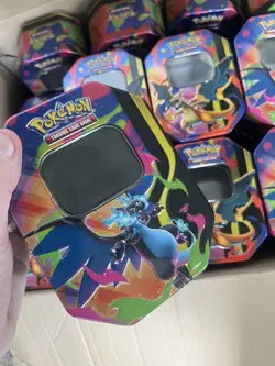 28 X Pokemon Mega Charizard EX Y And X Tin, No Packs Or Cards, Empty Tins - Image 4