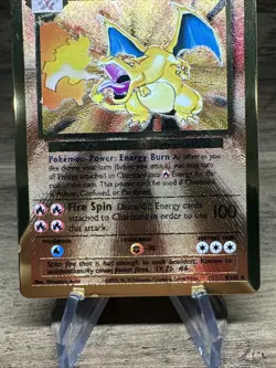 Pokemon Celebrations Charizard Gold Metal Card #4/102 UPC Promo - Image 3