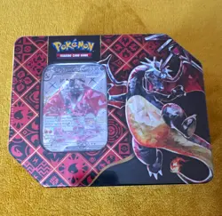 Pokemon TCG Scarlet & Violet Paldean Fates Charizard Tin Promo 51 Cards 2024 - Image 1
