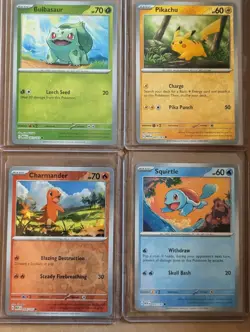 Costco 151 Mini Tin Promo Cards - 4 Cosmic Reverse Holo Card Set - Pokemon TCG - Image 1