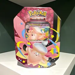 Pokemon TCG Mega Moonlit Tin Clefable & Gengar Promo + Booster Box 50 Cards - Image 1