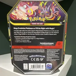Pokemon TCG Mega Moonlit Tin Clefable & Gengar Promo + Booster Box 50 Cards - Image 2