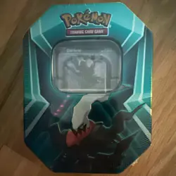 Pokemon Darkrai Tin for Pokemon TCG, Holds 60 Standard Cards Teal/Black - Image 1