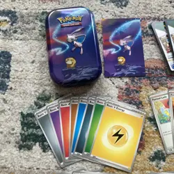 Pokemon tin gift bundle - 50 Pokemon PAR Paradox Rift TCG cards & accessories - Image 2