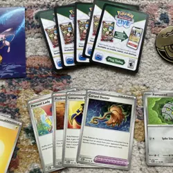 Pokemon tin gift bundle - 50 Pokemon PAR Paradox Rift TCG cards & accessories - Image 3