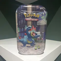 Pokemon TCG Lumiose City Mini Tin Feraligatr 20 Cards Booster English 6+ - Image 1