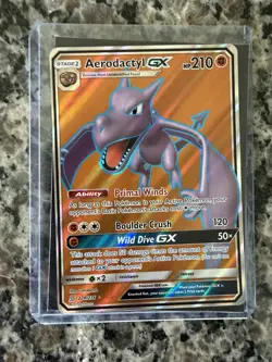 Aerodactyl GX (Full Art) 224/236 Sm-Unified Minds Holo Pokemon Card NM - Image 1