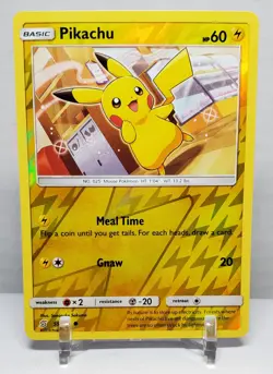 PIKACHU REVERSE HOLO RARE UNIFIED MINDS 55/236 SUN & MOON POKEMON CARD LP/NM - Image 1