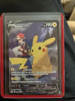Pokemon TCG Pikachu v TG16/TG30 Lost Origin 2022 Full Art Holo Ultra Rare Card - Image 1