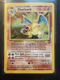 Charizard Base Set 2 4/130 Holo Rare Vintage Pokemon Card English WOTC LP/NM - Image 1
