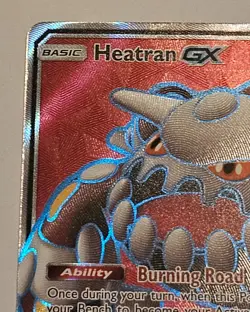 Pokemon TGC Card Heatran GX - SM Unified Minds 216/236 - Ultra Rare Full Art NM - Image 4
