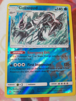 Golisopod Reverse Holo 51/236 Unified Minds Pokemon Card LP-NM - Image 1