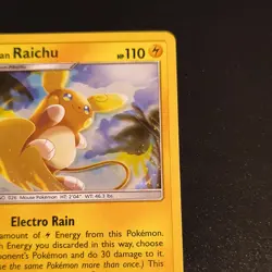 Pokemon Alolan Raichu 57/236 SM-Unified Minds Holo Rare English LP - Image 4