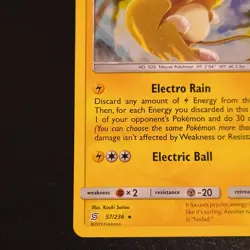 Pokemon Alolan Raichu 57/236 SM-Unified Minds Holo Rare English LP - Image 5