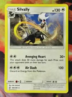 Silvally 184/236 MP Non Holo Deck Exclusive Unified Minds 2019 SM Pokemon Card - Image 1