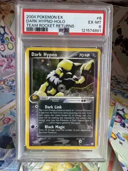 2004 POKEMON EX TEAM ROCKET RETURNS #6 DARK HYPNO-HOLO PSA 6 CARD - Image 1