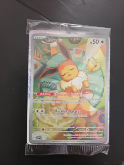 Eevee 173 SVP: Prismatic Evolutions Pokemon TCG Black Star Promo SEALED IR Holo - Image 1