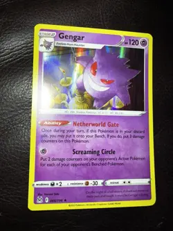 Pokemon Gengar Holo Rare Card 066/196 Lost Origin Series Near Mint NM - Image 2