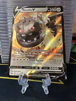 Steelix V 115/185 Vivid Voltage Ultra Rare Holo Pokemon TCG Card NM - Image 1