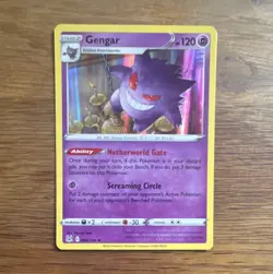 Pokemon TCG Gengar 066/196 Swsh11 Lost Origin Holo Rare NM - Image 1