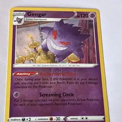 Pokemon Gengar TCG Reverse Holo Rare Card 066/196 Lost Origin - Image 3
