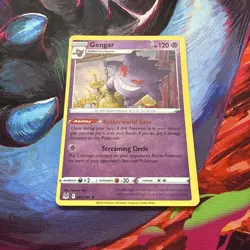 Pokemon Gengar TCG Reverse Holo Rare Card 066/196 Lost Origin - Image 1