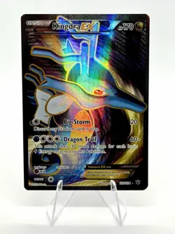 Pokemon Kingdra EX Full Art Ultra Rare Holo TCG Card 122/124 XY11 Fates Collide - Image 1