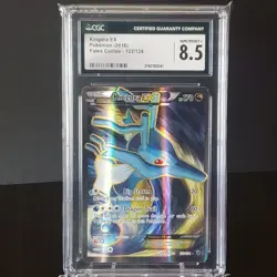 CGC 8.5 Kingdra EX 2016 Fates Collide 122/124 Ultra Rare Holo Pokemon Card - Image 1
