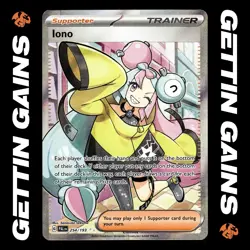 Iono - 254/193 - Ultra Rare - Paldea Evolved - Pokemon Card - NM/M - Image 1