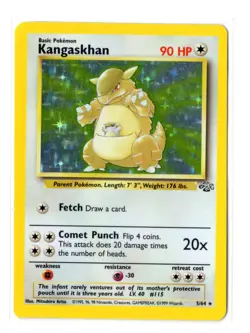 KANGASKHAN 5/64 HOLO RARE JUNGLE WOTC POKEMON CARD TCG LP+ - Image 2