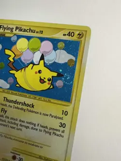 Flying Pikachu - 113/111 - Pokemon Rising Rivals Holo Secret Rare LP HOLO SWIRL - Image 2