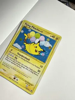 Flying Pikachu - 113/111 - Pokemon Rising Rivals Holo Secret Rare LP HOLO SWIRL - Image 3