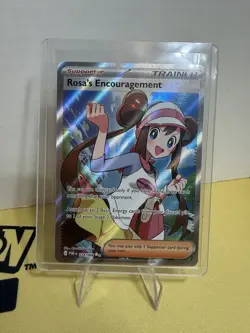 Pokemon TCG Rosa's Encouragement 114/088 Trainer-Supporter Full Art Holo Rare - Image 2