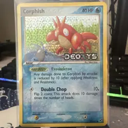 Pokemon TCG Corphish Reverse Holo Card 53/97 2003 deoxys stamp - Image 1