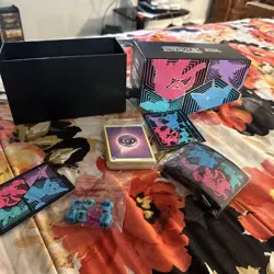 Pokemon Evolving Skies Empty ETB Box With Accessories, Dice, Card Sleeves - Image 1