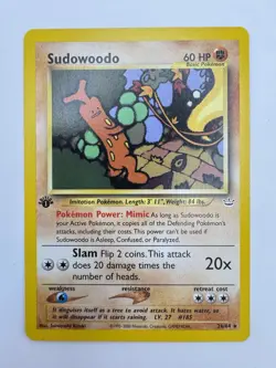 Sudowoodo 1st Edition Rare 26/64 Neo Revelation Pokemon Card NM - Image 1