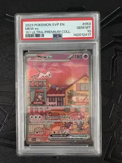 2023 POKEMON SVP #053 MEW EX EN-SV BLACK STAR PROMO 151 ULTRA-PREMIUM PSA 10 - Image 1