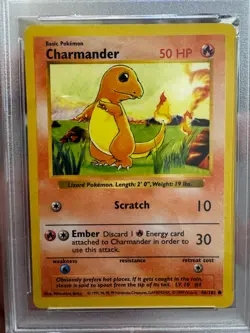 Vintage Pokemon Charmander 046/102 Base Set (Shadowless) Regular - Image 2