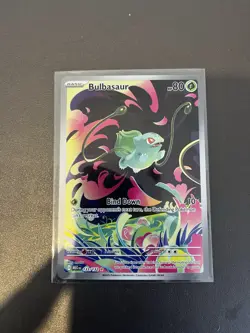 Pokemon TCG Mega Evolution Bulbasaur Illustration Rare Card 133 Mint - Image 1