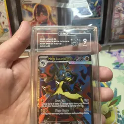 Pokemon Mega Lucario ex 160/132 Full Art UR Mega Base Set TAG 9 Mint - Image 3