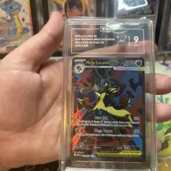 Pokemon Mega Lucario ex 160/132 Full Art UR Mega Base Set TAG 9 Mint - Image 5