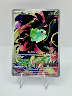 Bulbasaur 133/132 Pokemon Mega Evolution Stamped Box Topper Promo Holo NM - Image 1