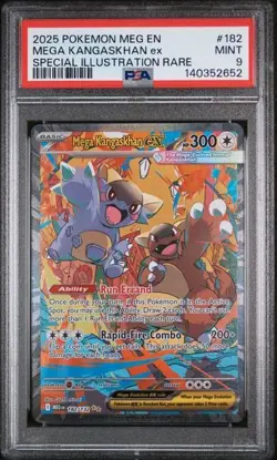 PSA 9 Pokemon TCG Mega Evolution #182/132 Mega Kangaskhan Ex MINT - Image 1