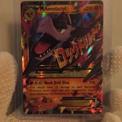 The Pokemon Company M Aerodactyl EX XY98 Promo Mega Full Art Holo Eng HP 210 - Image 1