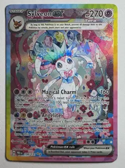 Pokemon TCG Sylveon EX Prismatic Evolutions Holo Card 156/131 MP - Image 1