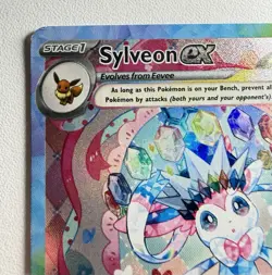 Pokemon TCG Sylveon EX Prismatic Evolutions Holo Card 156/131 MP - Image 2