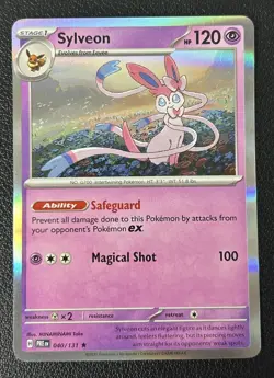 Sylveon 040/131 Holo Rare SV: Prismatic Evolutions Pokemon TCG Card NM - Image 1