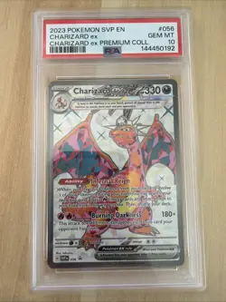 POKEMON CHARIZARD EX 056 PREMIUM COLLECTION SV BLACK STAR PROMO 2023 PSA 10 - Image 1