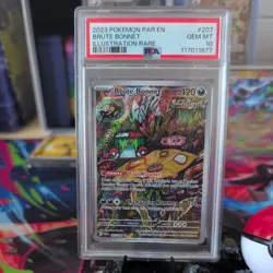 Pokemon Brute Bonnet Par En-paradox Rift 207/182 Illustration Rare PSA 10 - Image 1