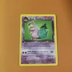 2000 Pokemon Dark Slowbro Team Rocket Rare 1st Edition Vintage Card 29/82 - Image 1